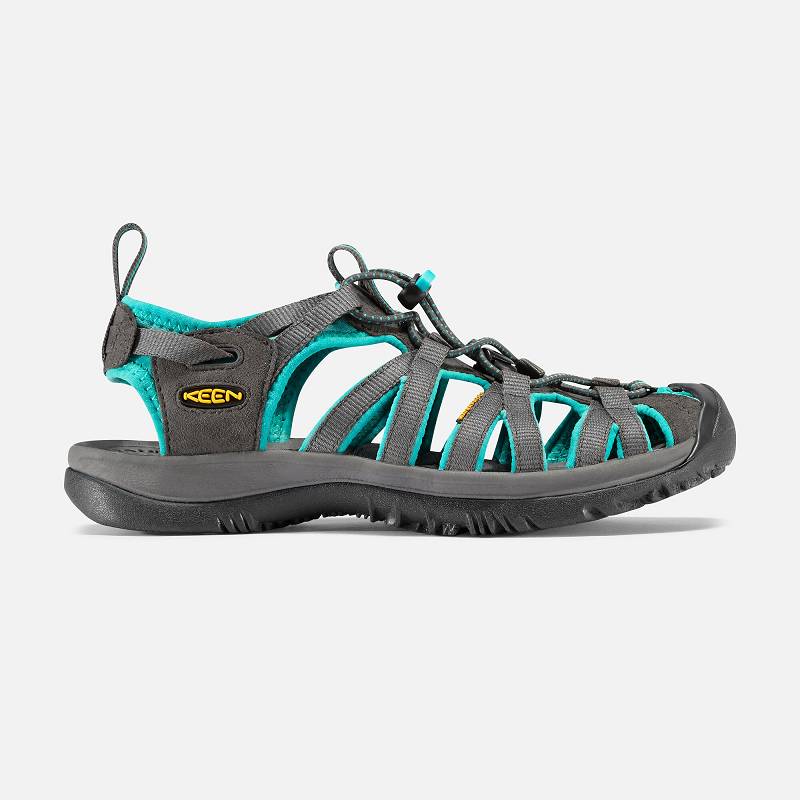 Keen Whisper Trekkingsandalen Damen DE-19365 Dark Shadow/Ceramic - Keen Damenschuhe Grau